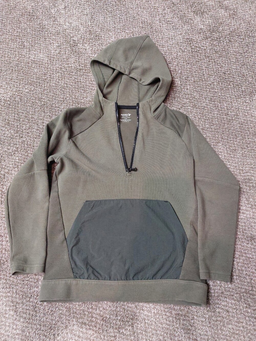 Old Navy Olive Green Hoodie With Front Pocket